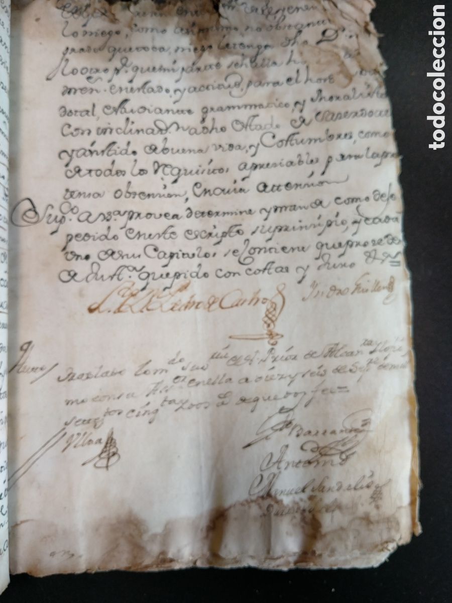 Manuscritos antiguos: ESCRITURA TESTAMENTARIA DE 1752. - Foto 11