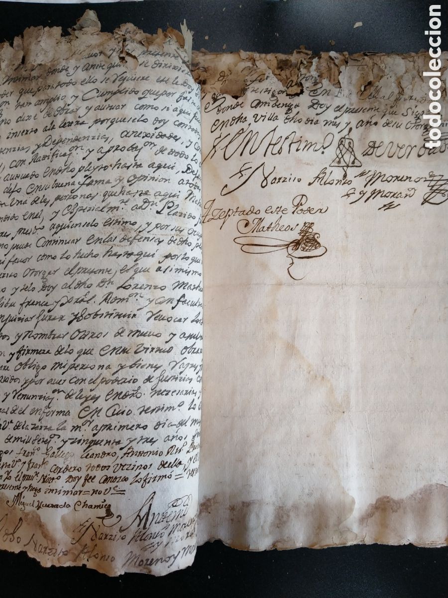 Manuscritos antiguos: ESCRITURA TESTAMENTARIA DE 1752. - Foto 15