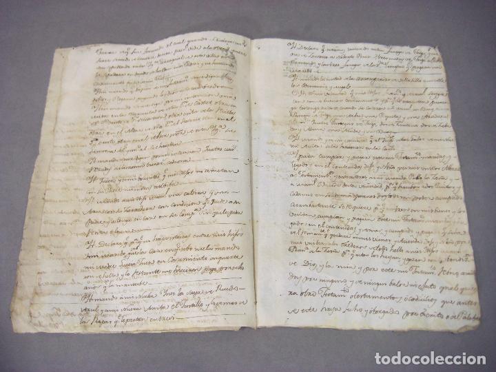 Manuscritos antiguos: Documentos de Hipoteca y Testamento de Coru&ntilde;a. 1788. - Foto 6
