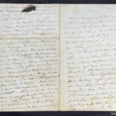 Manuscritos antiguos: ALPHONSE DE LAMARTINE - MAGNÍFICA CARTA AUTÓGRAFA FIRMADA - SUS OBRAS Y OBRA DEL ESCRITOR