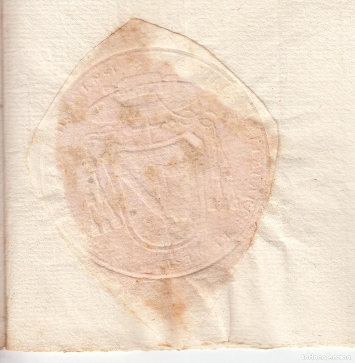 Manuscritos antiguos: 1777 BARCELONA DOCUMENTO TITULO PARROCO ASISTENTE RAIMUNDO FONT 2 SELLO OBISPADO - Foto 5