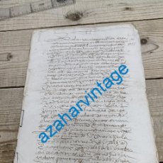 Manuscritos antiguos: SEPULVEDA, SEGOVIA, 1572, AUTO DE OFICO POR CERRAMIENTO INDEBIDO DE UN SOLAR DESTINADO A ALHONDIGA,
