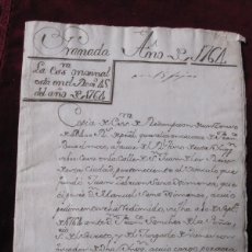 Manuscritos antiguos: REDENCIÓN DE UN CENSO EN FAVOR DEL FISCO DE LA INQUISICIÓN. GRANADA 1764