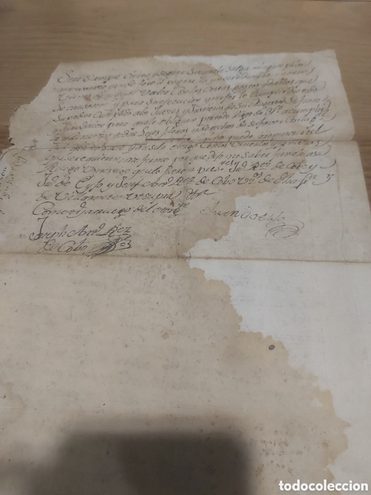 Manuscritos antiguos: Documentos san juan de villaronte Lugo 1787 - Foto 2