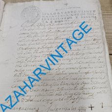 Manuscritos antiguos: CASTILLEJA DE LA CUESTA, 1762, POSESION CABALLERO HIJOSDALGO NOTORIO DE SANGRE, 1 PAGINA