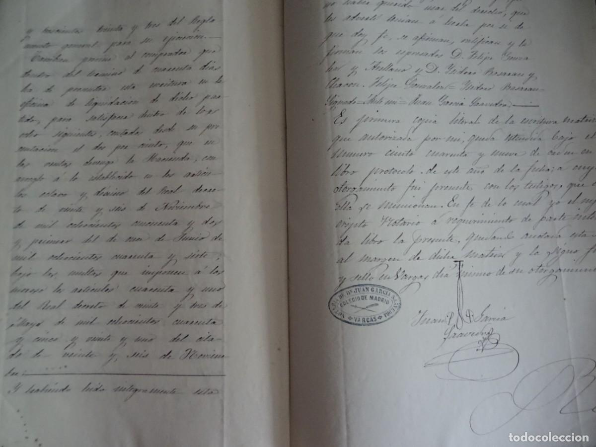 Manuscritos antiguos: Bargas, Toledo, venta tierras, 1866, 8 pags - Foto 4