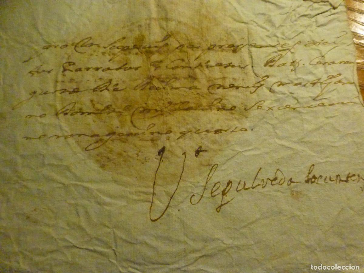 Manuscritos antiguos: Antiguo documento con sello en seco adherido - Sin determinar - Foto 2