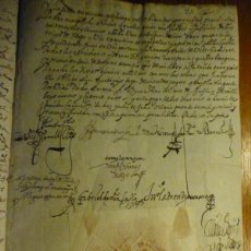 Manuscritos antiguos: DOCUMENTO MANUSCRITO - CON SELLO DE PLACA SECO -