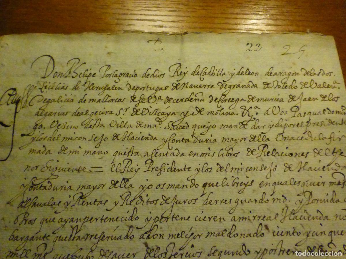 Manuscritos antiguos: Documento manuscrito - Con Sello de placa Seco - - Foto 6