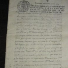 Manuscritos antiguos: INVENTARIOS DE DISTINTOS BIENES Y JOYAS DONADAS A UN MATRIMONIO POR PADRES NOBLESS