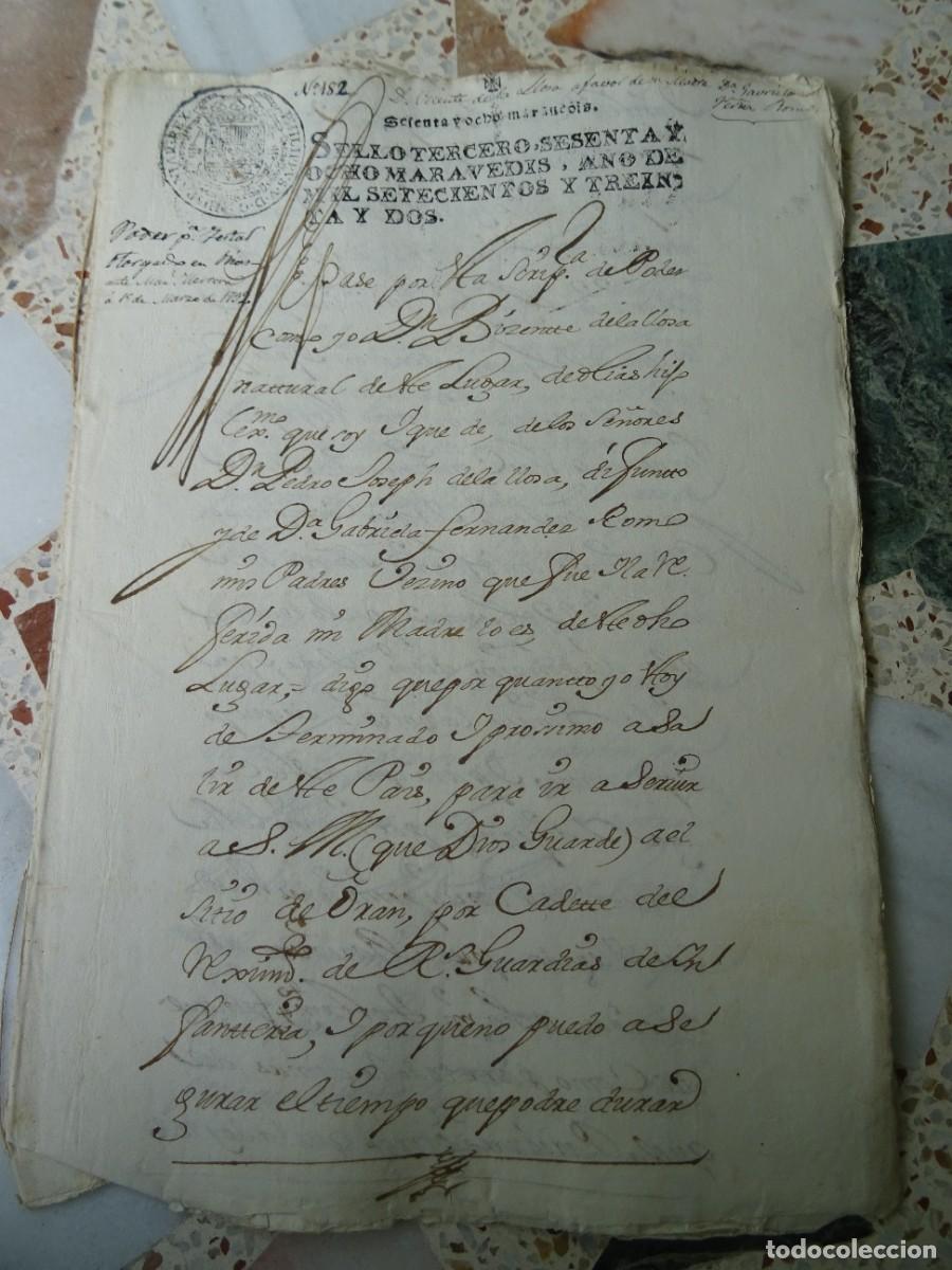 Manuscritos antiguos: Ol&iacute;as, Toledo, poder para testar, 1732, 6 pags - Foto 1