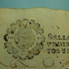 Manuscritos antiguos: SELLO CUARTO 4º QVARTO - 10 MARAVEDIS AÑO 1666 - CABALLERO ORDEN CALATRAVA - FELIPE IV - TIMBROLOGÍA