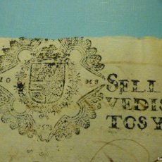 Manuscritos antiguos: SELLO CUARTO 4º QVARTO - 10 MARAVEDIS AÑO 1678 - DOCUMENTO MANUSCRITO - CARLOS II - TIMBROLOGÍA