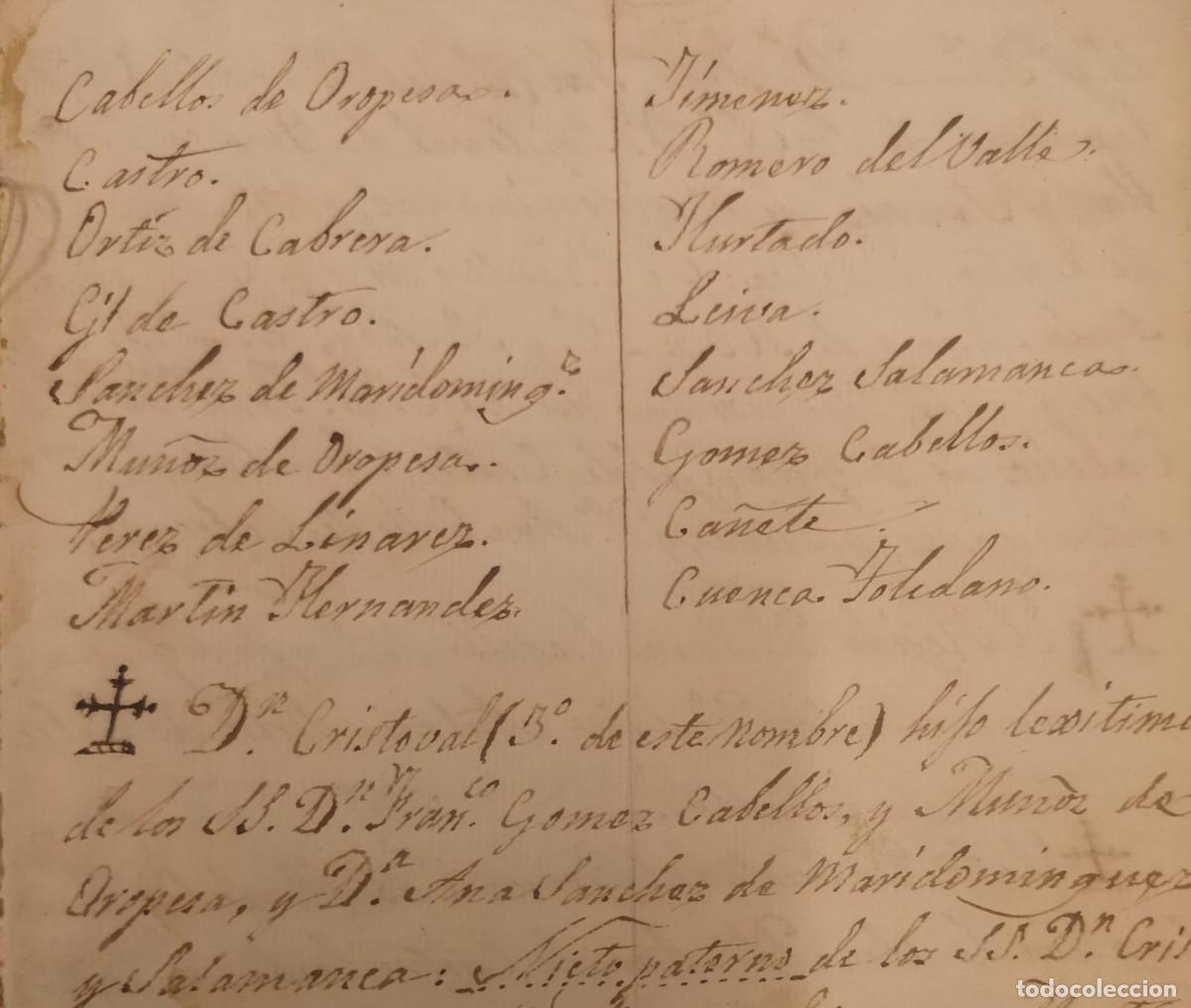 Manuscritos antiguos: Antigua Libreta Manuscrita Genealog&iacute;a - Foto 4