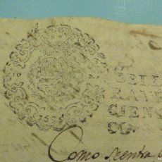 Manuscritos antiguos: SELLO CUARTO 4º QVARTO - 10 MARAVEDIS AÑO 1695 - DOCUMENTO MANUSCRITO - CARLOS II - TIMBROLOGÍA