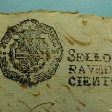 Manuscritos antiguos: SELLO CUARTO 4º QVARTO - 10 MARAVEDIS AÑO 1697 - DOCUMENTO MANUSCRITO - CARLOS II - TIMBROLOGÍA