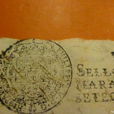 Manuscritos antiguos: SELLO CUARTO 4º QVARTO - 20 MARAVEDIS AÑO 1713 - ALFARO - LA RIOJA - TIMBROLOGÍA
