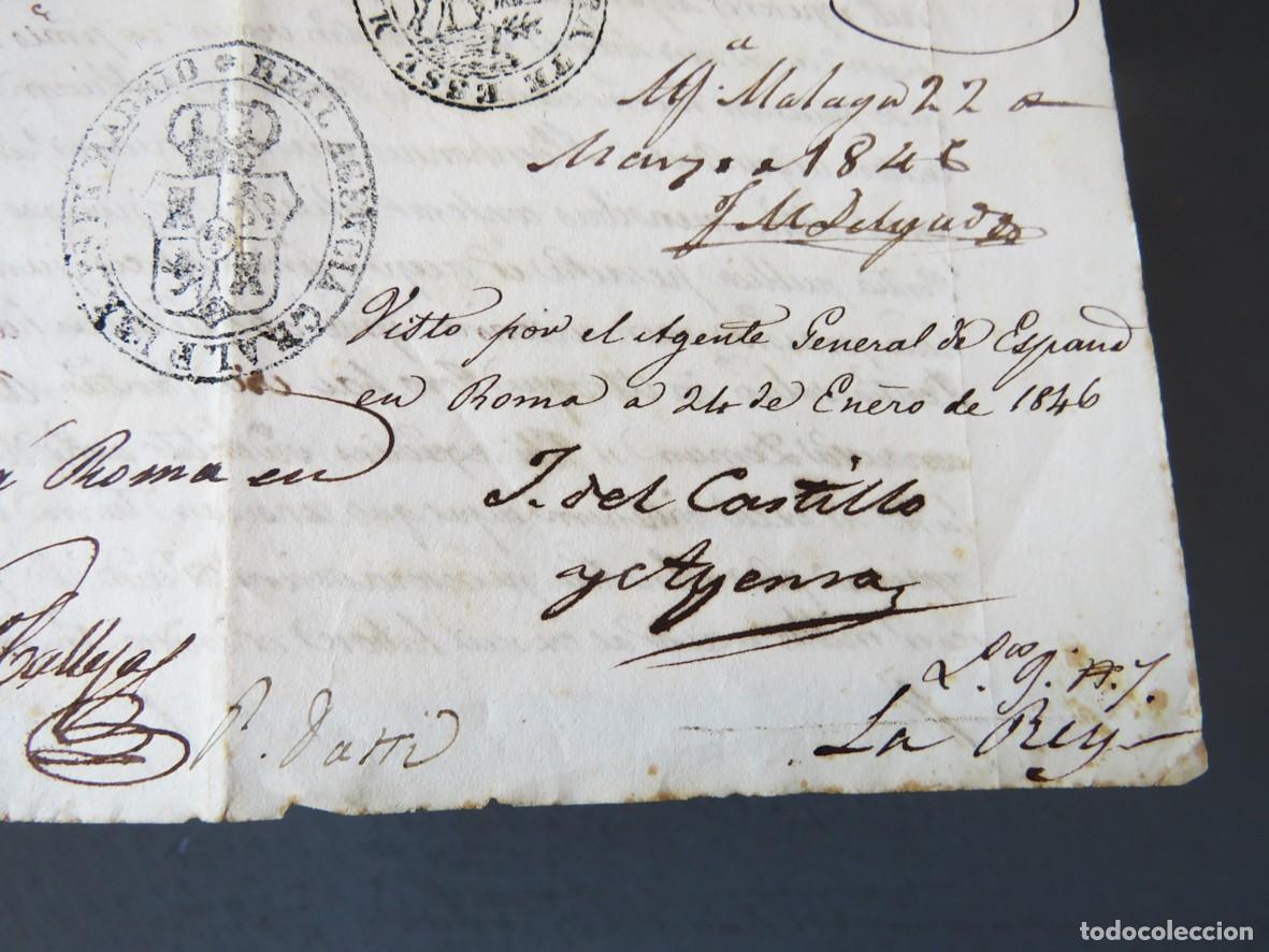 Manuscritos antiguos: BULA DEL PAPA GREGORIO XVI. A&Ntilde;O 1846 - Foto 3