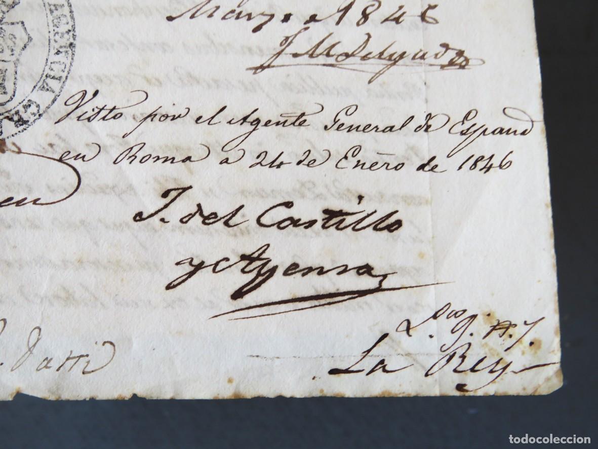 Manuscritos antiguos: BULA DEL PAPA GREGORIO XVI. A&Ntilde;O 1846 - Foto 6