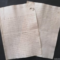 Manuscritos antiguos: 1822 CUBA ESCLAVITUD * UTILIZAN 40 NEGROS EN CONSTRUCCIÓN DE CARRETERA EN CALVARIO EN LA HABANA *