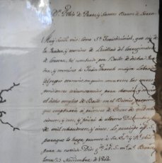 Manuscritos antiguos: LLUELLAS CERVERA 1802 FIRMA MARQUÉS DE CONDELLAS - NOMBRAMIENTO DE BAYLE