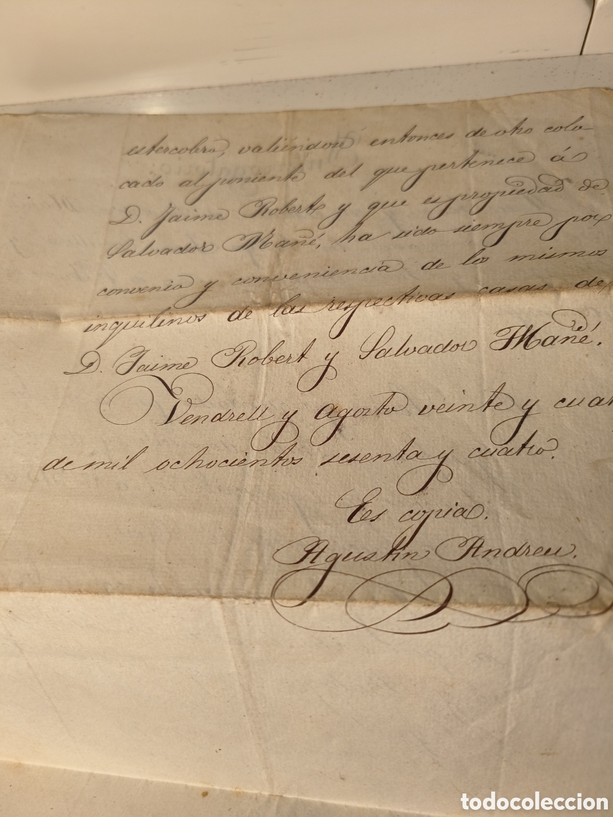 Manuscritos antiguos: Interrogatorio civil 1864 - Foto 2