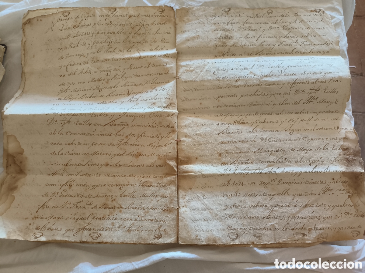 Manuscritos antiguos: Escrituras 1781 - Foto 3
