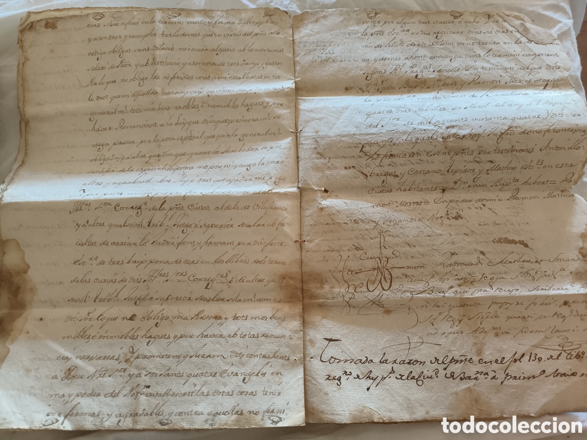 Manuscritos antiguos: Escrituras 1781 - Foto 6