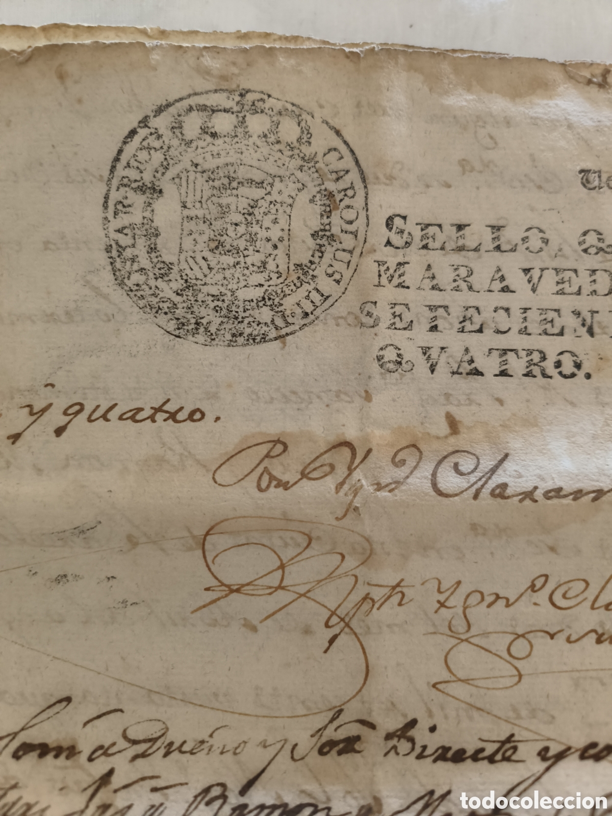 Manuscritos antiguos: Escrituras 1781 - Foto 9