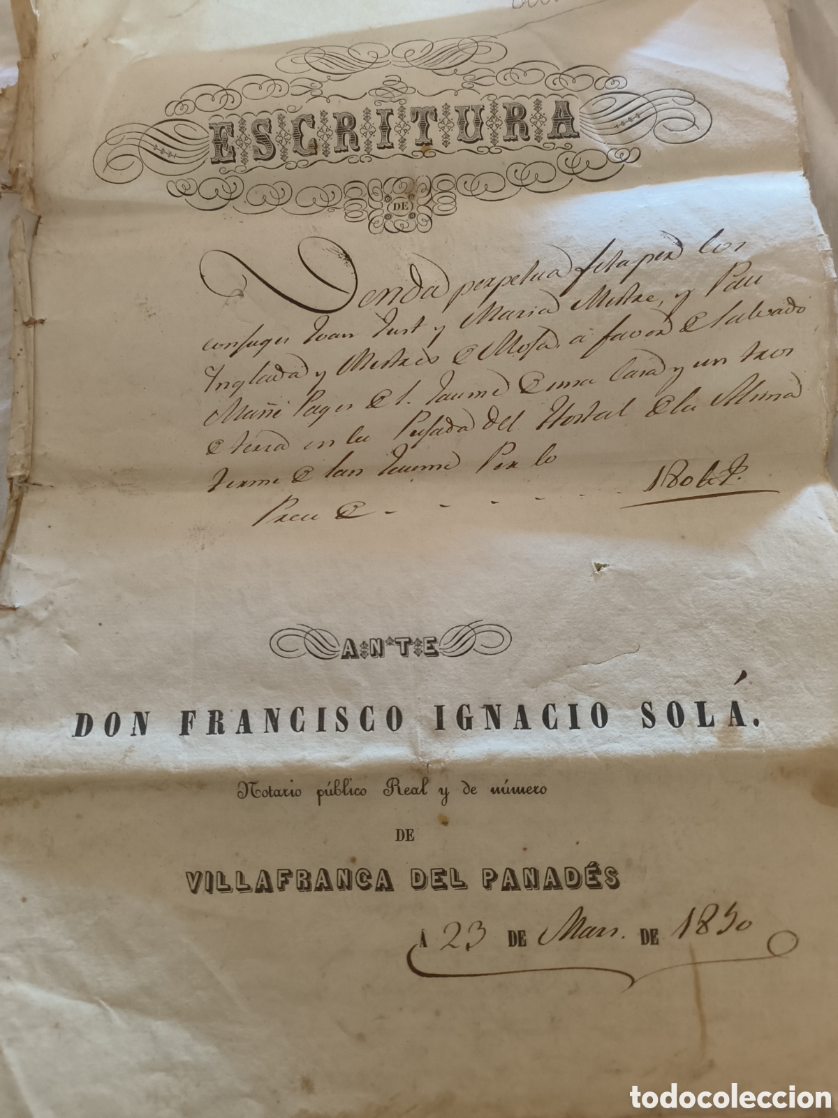 Manuscritos antiguos: Escrituras 1781 - Foto 12