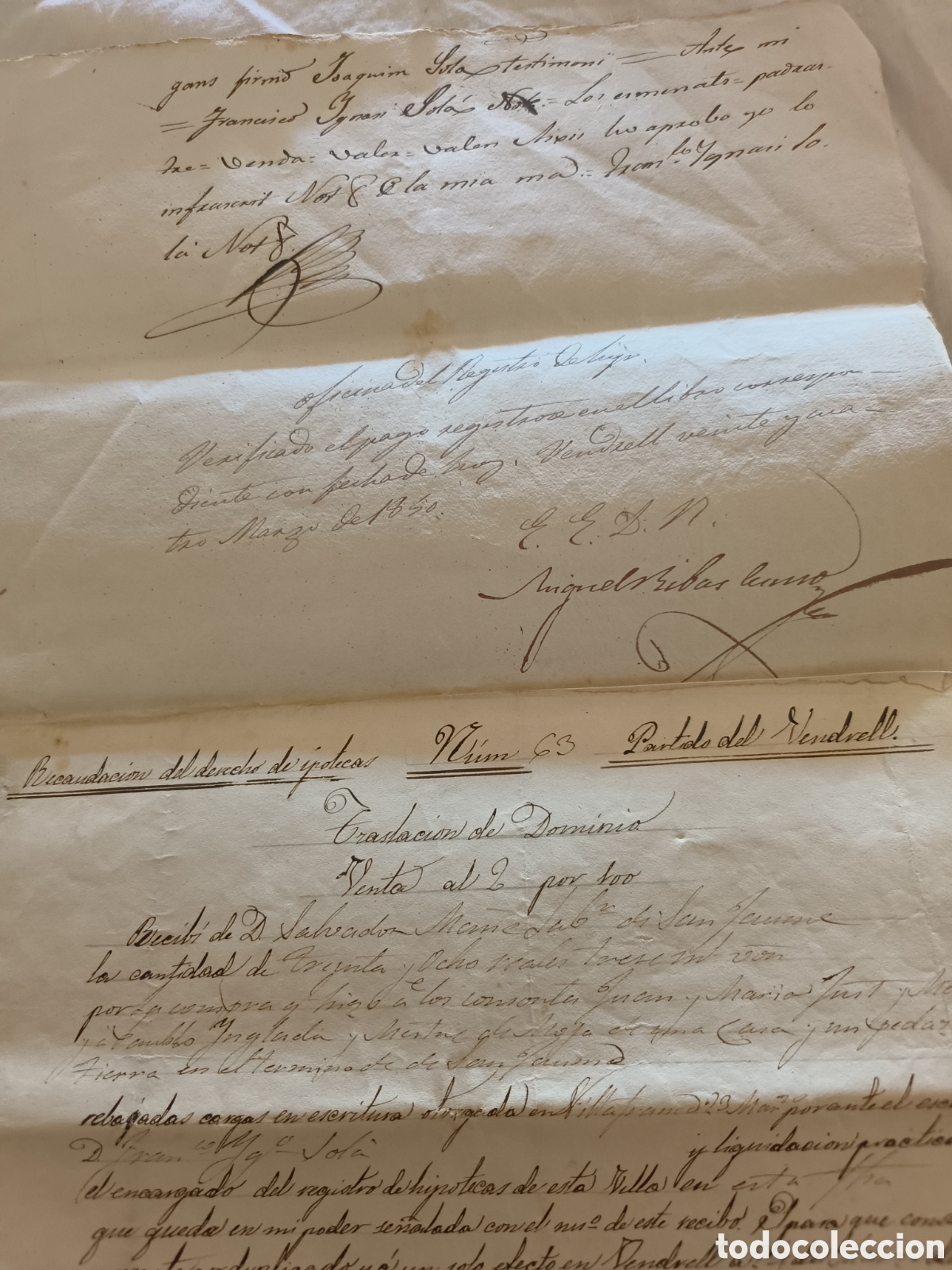 Manuscritos antiguos: Escrituras 1781 - Foto 14