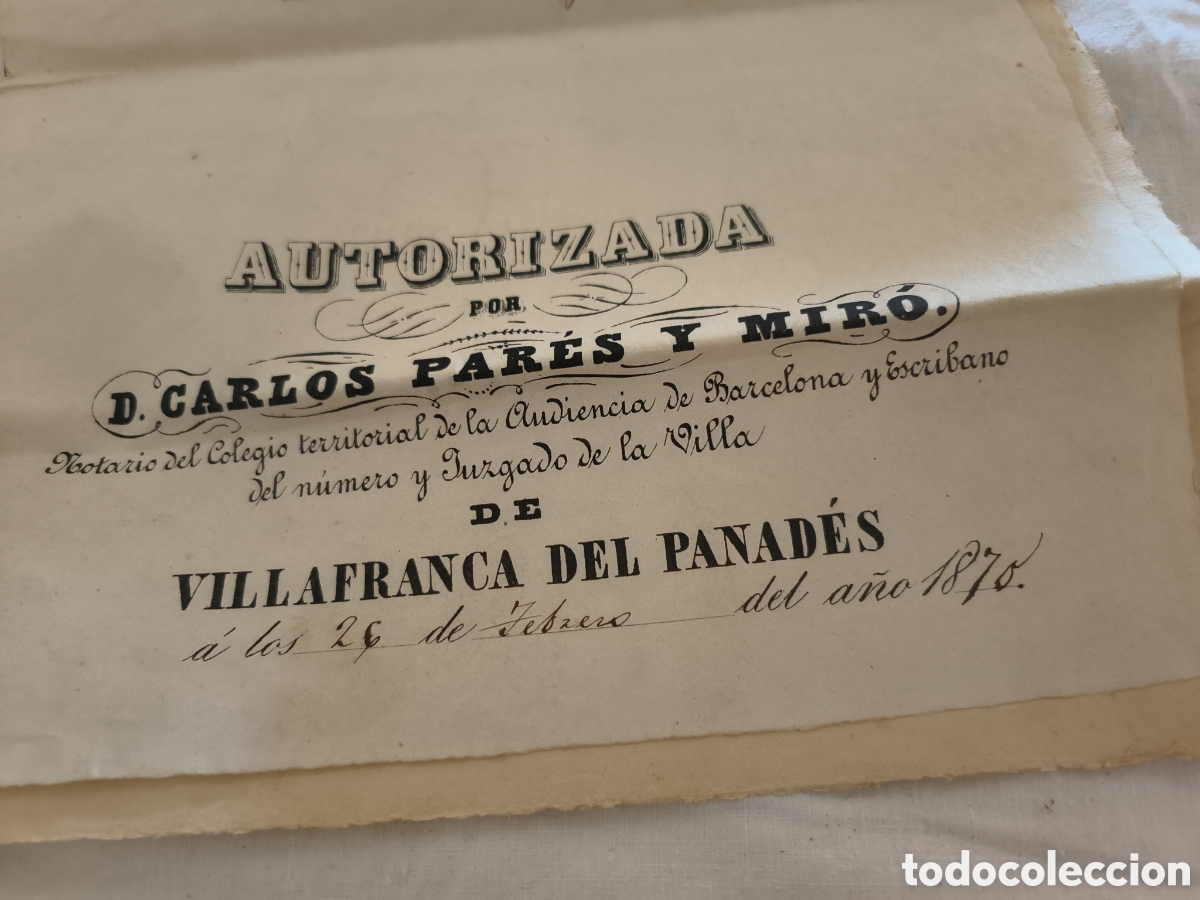 Manuscritos antiguos: Escrituras 1870 - Foto 2