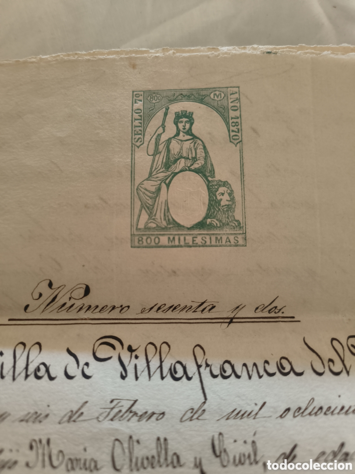 Manuscritos antiguos: Escrituras 1870 - Foto 5