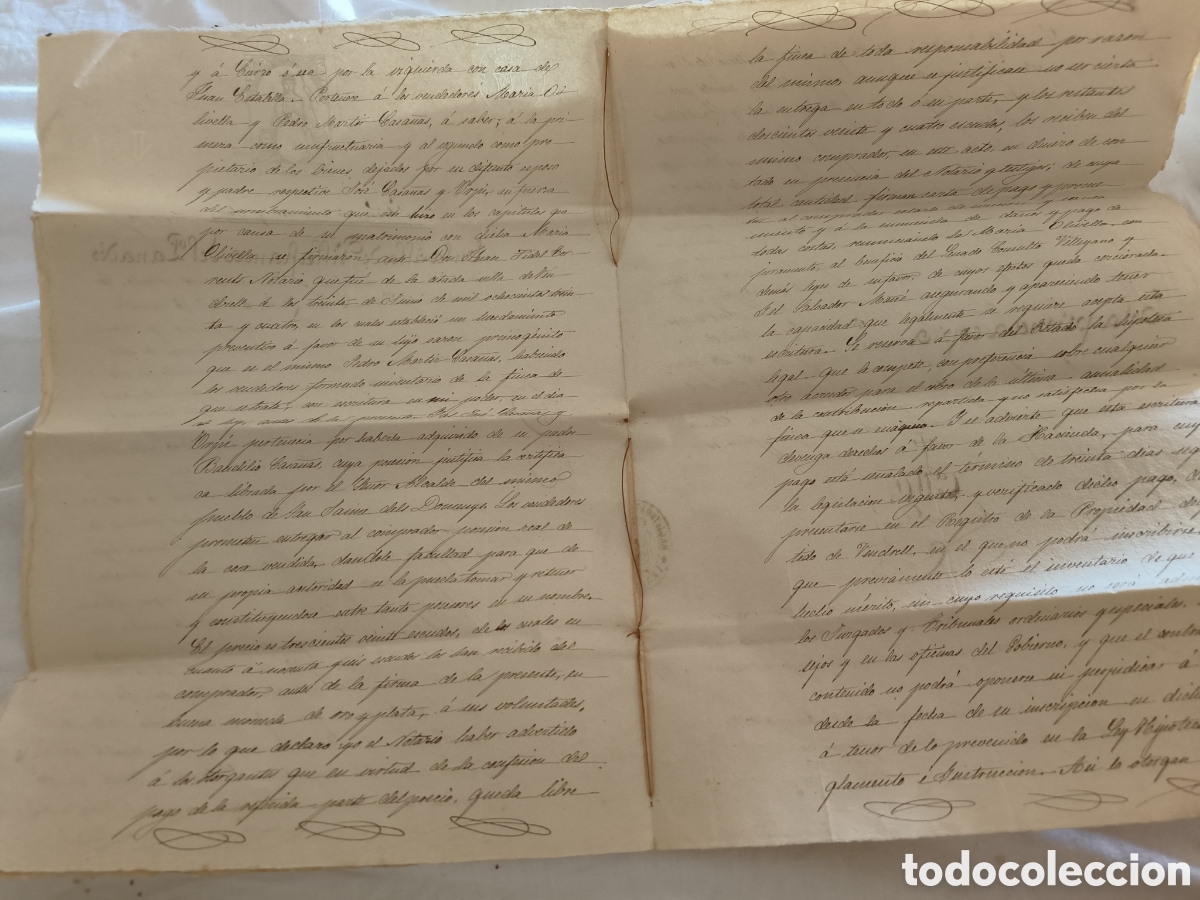 Manuscritos antiguos: Escrituras 1870 - Foto 6