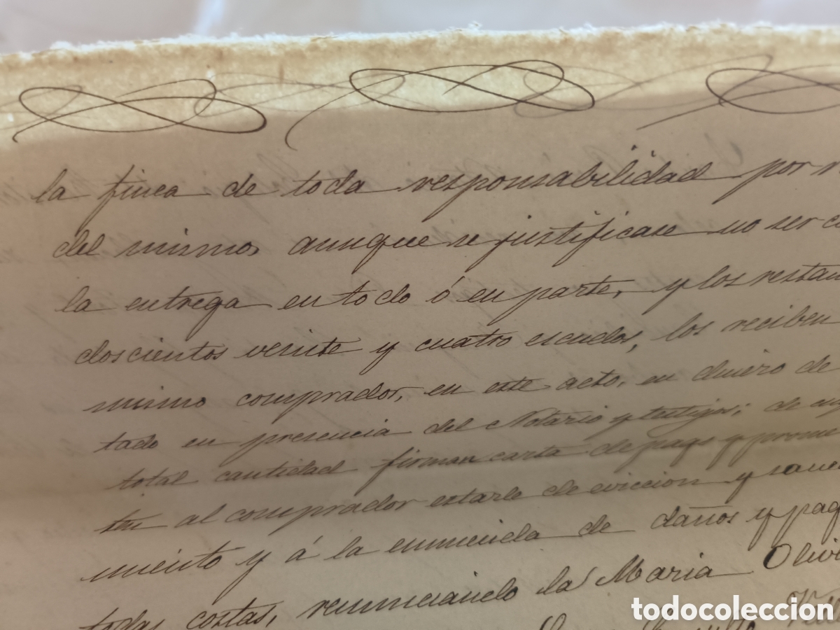 Manuscritos antiguos: Escrituras 1870 - Foto 8