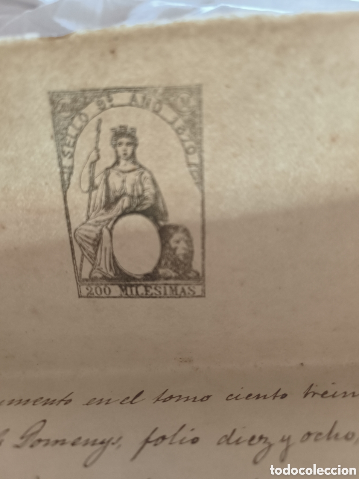 Manuscritos antiguos: Escrituras 1870 - Foto 14