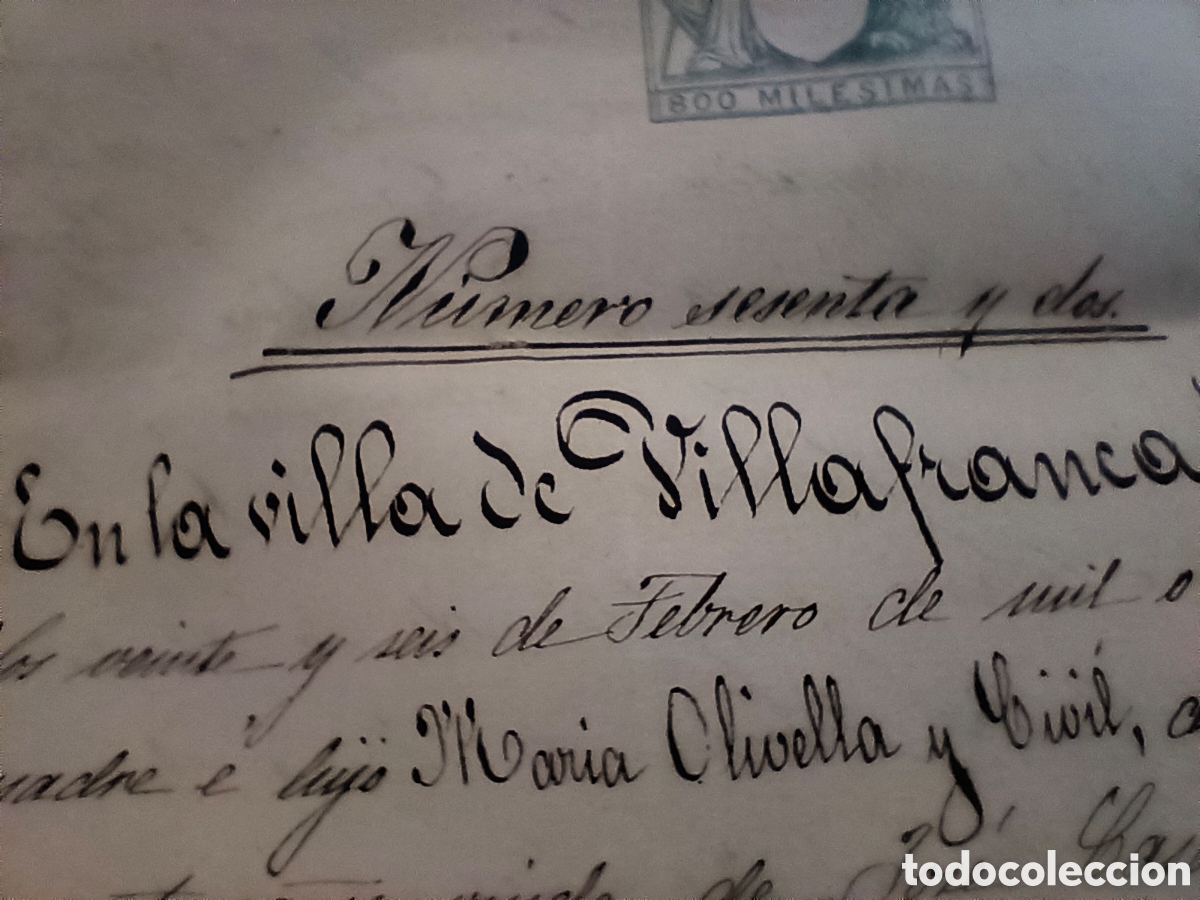 Manuscritos antiguos: Escrituras 1870 - Foto 16
