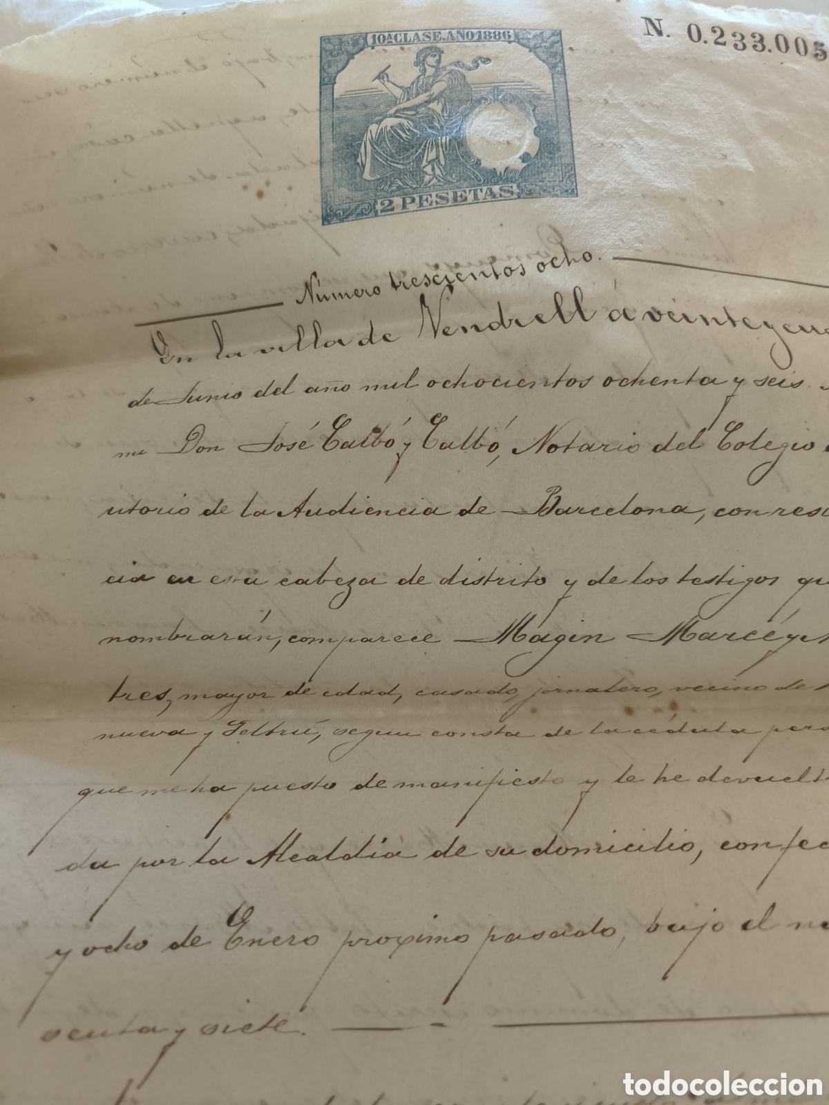 Manuscritos antiguos: Escritura venta 1886 - Foto 5