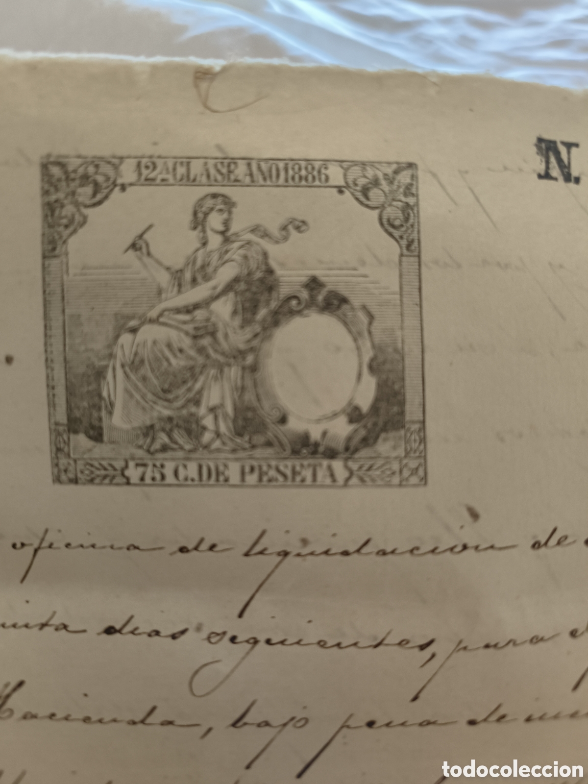 Manuscritos antiguos: Escritura venta 1886 - Foto 9