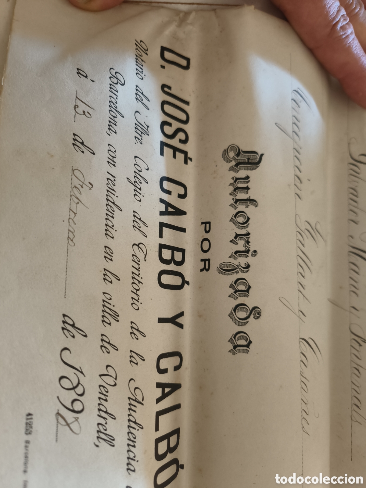 Manuscritos antiguos: Escritura 1898 - Foto 2