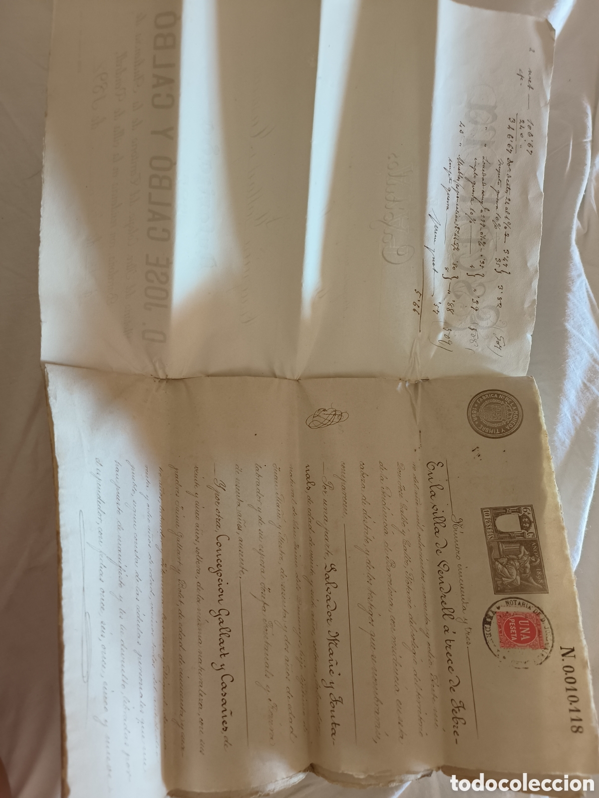 Manuscritos antiguos: Escritura 1898 - Foto 6