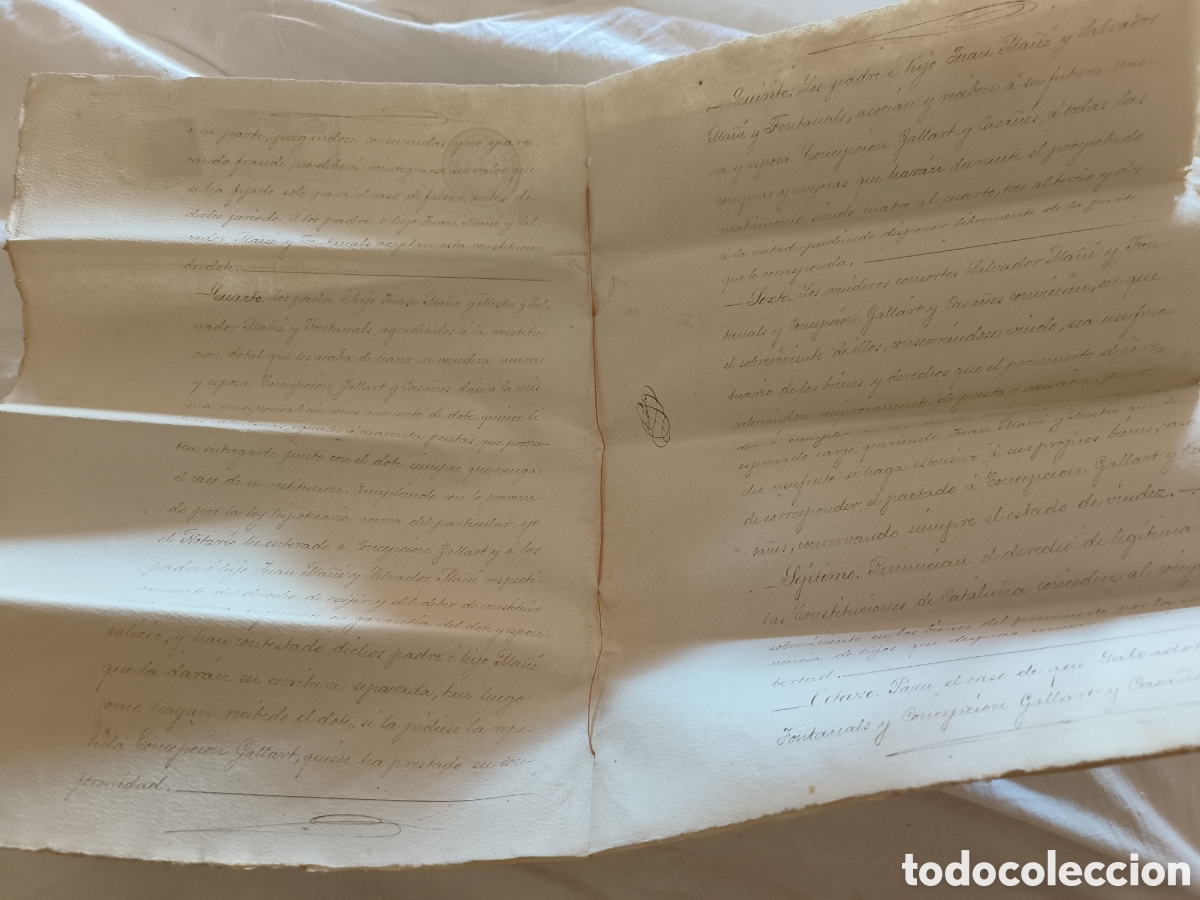 Manuscritos antiguos: Escritura 1898 - Foto 9