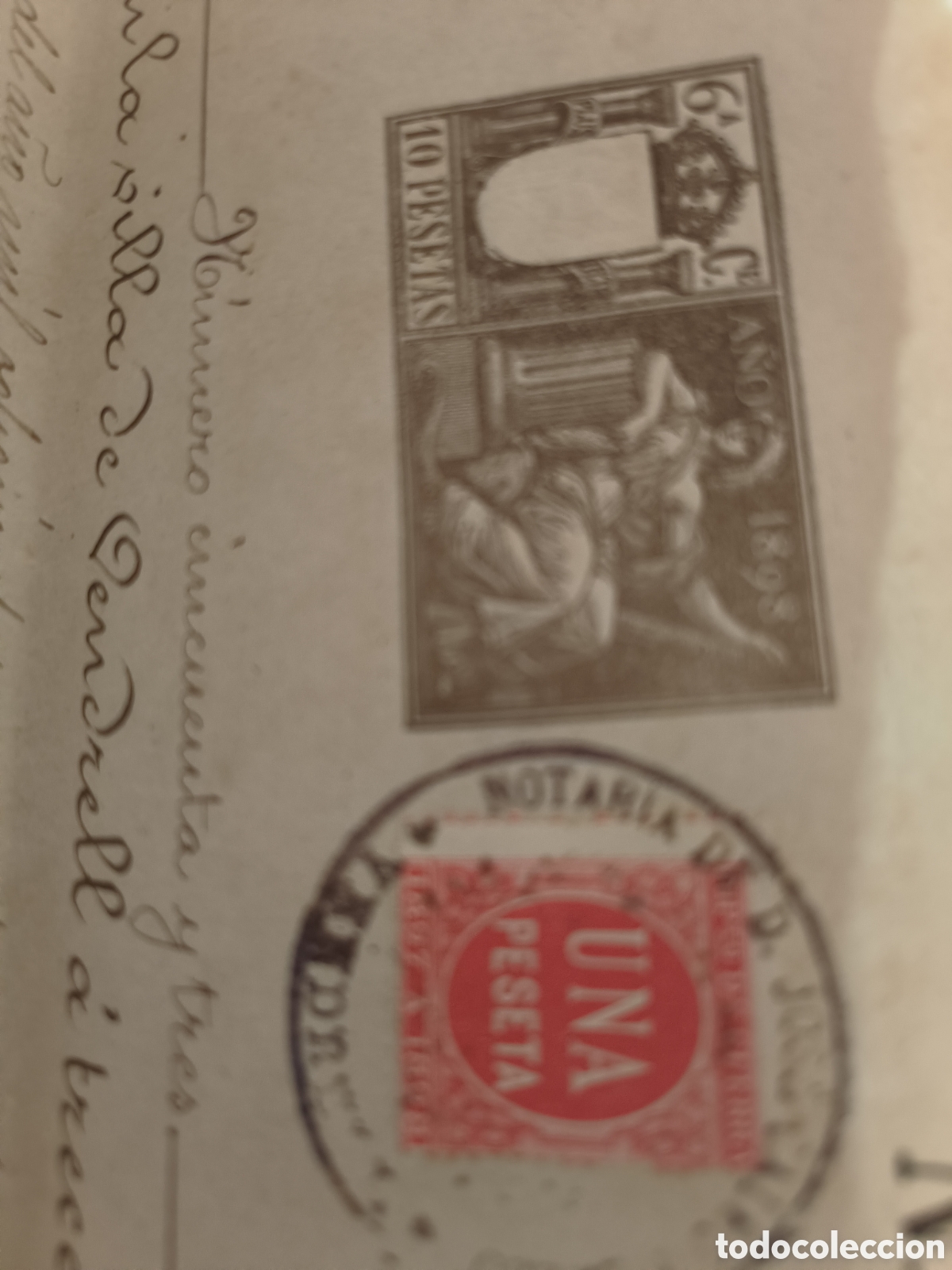 Manuscritos antiguos: Escritura 1898 - Foto 14