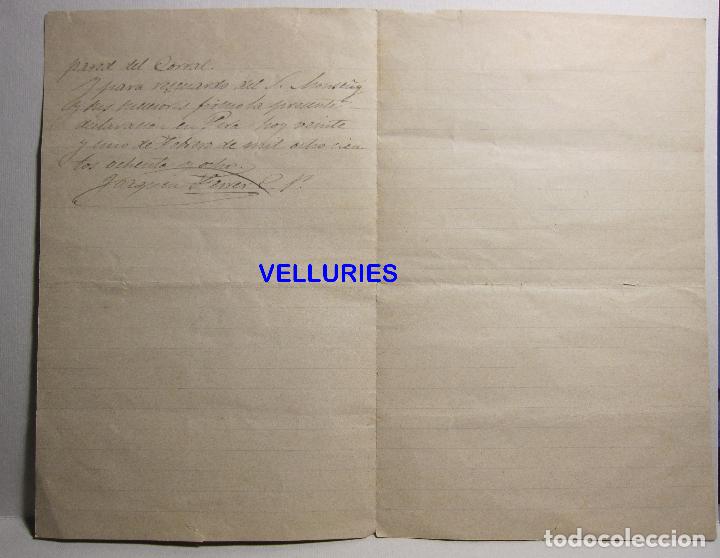 Manuscritos antiguos: PIRA 1888 CURA PARROCO, JOAQUIM FERRER, JOSEP MONTSENY, EDIFICAR PARTE DEL CORRAL - Foto 4