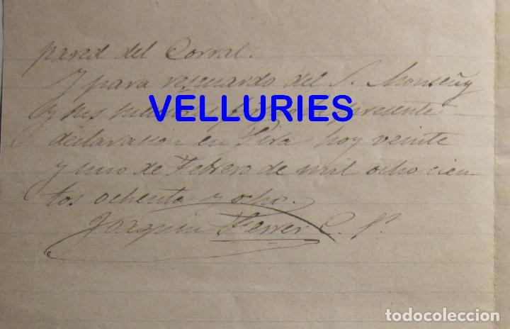 Manuscritos antiguos: PIRA 1888 CURA PARROCO, JOAQUIM FERRER, JOSEP MONTSENY, EDIFICAR PARTE DEL CORRAL - Foto 5