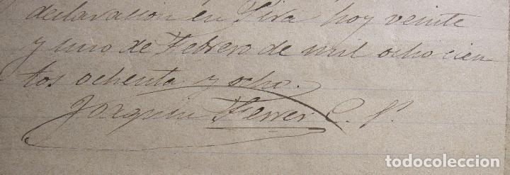 Manuscritos antiguos: PIRA 1888 CURA PARROCO, JOAQUIM FERRER, JOSEP MONTSENY, EDIFICAR PARTE DEL CORRAL - Foto 6