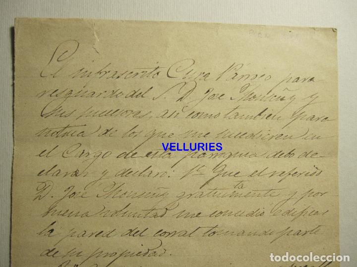 Manuscritos antiguos: PIRA 1888 CURA PARROCO, JOAQUIM FERRER, JOSEP MONTSENY, EDIFICAR PARTE DEL CORRAL - Foto 1