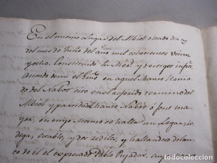 Manuscritos antiguos: VILLA DE TIVISSA, ALBIOL, 3 JULIO 1828 - Foto 1