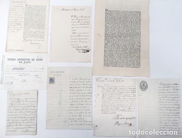 Manuscritos antiguos: LOTE DE 8 DOCUMENTOS A&Ntilde;OS 1773 a 1883 - Foto 1