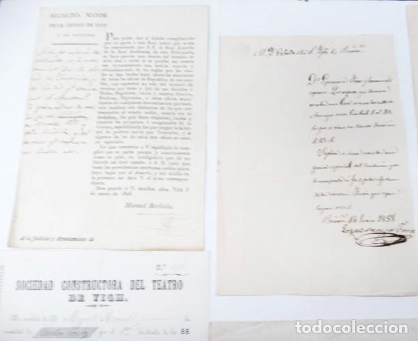 Manuscritos antiguos: LOTE DE 8 DOCUMENTOS A&Ntilde;OS 1773 a 1883 - Foto 4